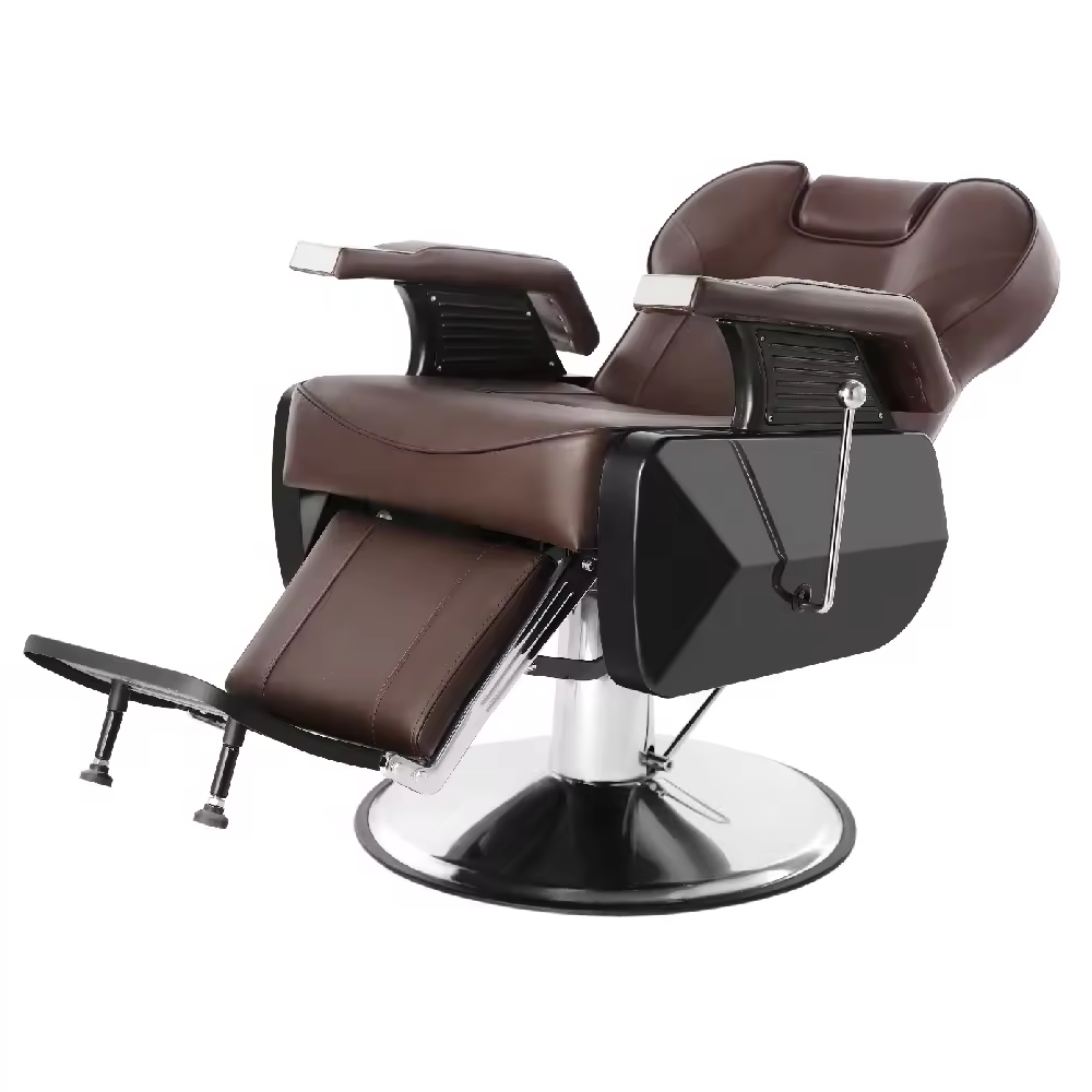 Modern Design Reclining Hydraulic Hair Cutting Chair for Salon Styling Comfortable Barber Chair Set for Beauty Salon Furniture