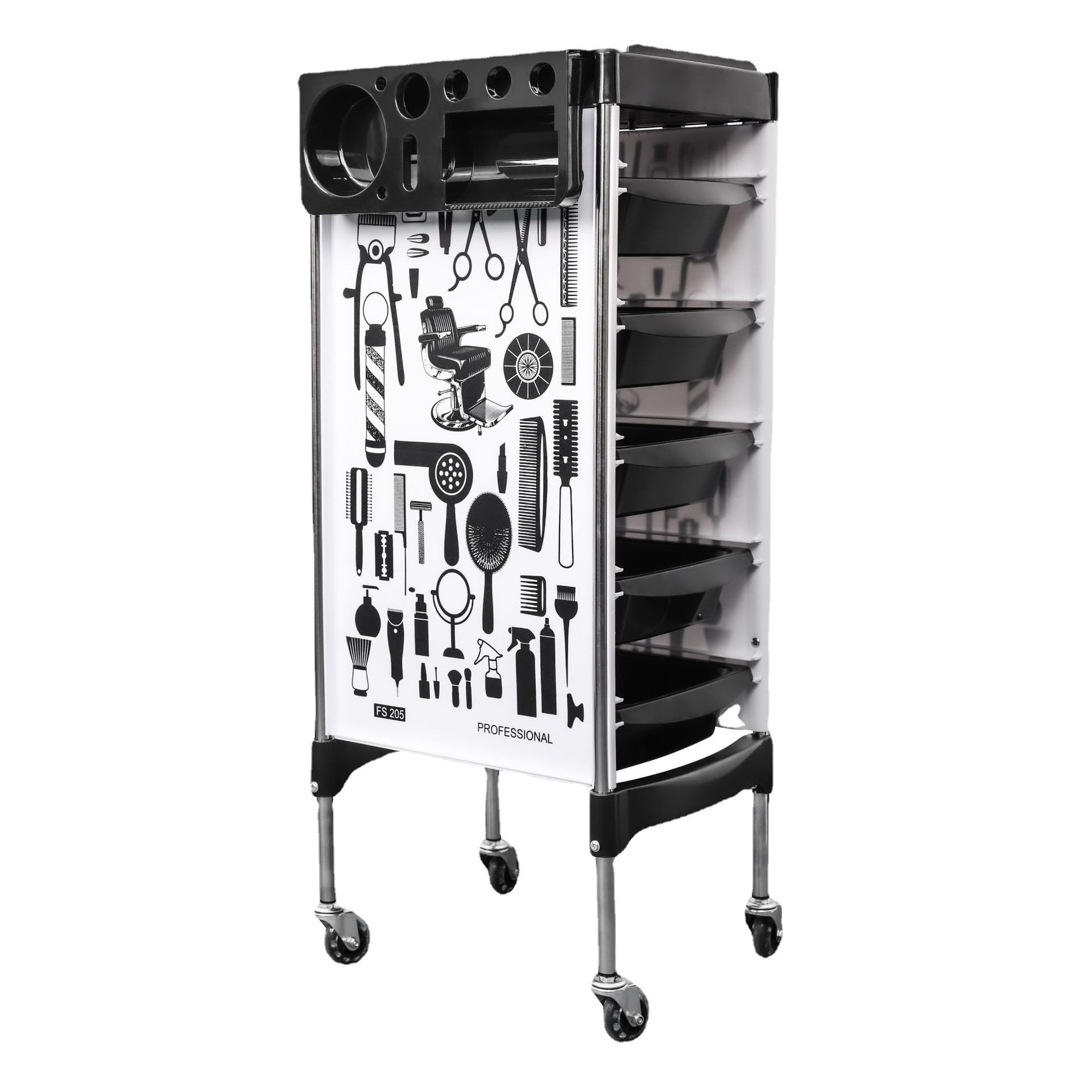 Professional hair salon equipment hairdressing barber cart salon trolley