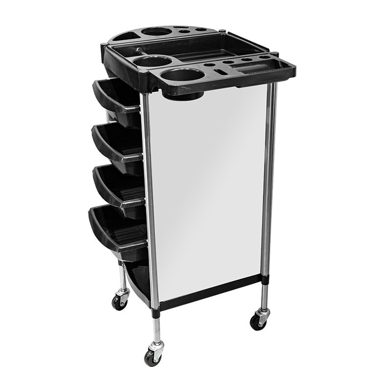 Storage Trolley On Wheels Hair Salon Trolley Rolling Cart Salon Furniture Beauty Hair Salon Equipment Trolley Cart