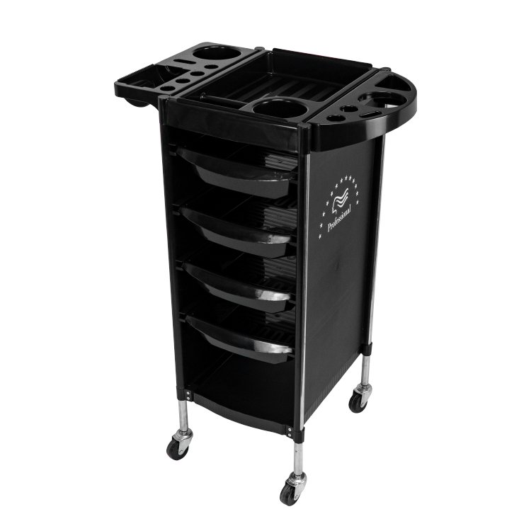 Storage Trolley On Wheels Hair Salon Trolley Rolling Cart Salon Furniture Beauty Hair Salon Equipment Trolley Cart