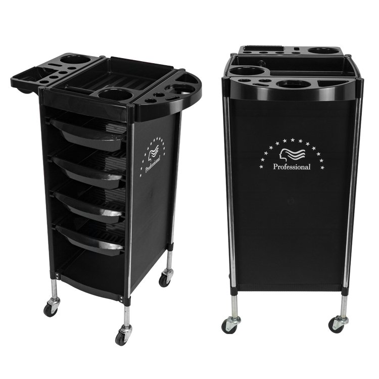 Storage Trolley On Wheels Hair Salon Trolley Rolling Cart Salon Furniture Beauty Hair Salon Equipment Trolley Cart