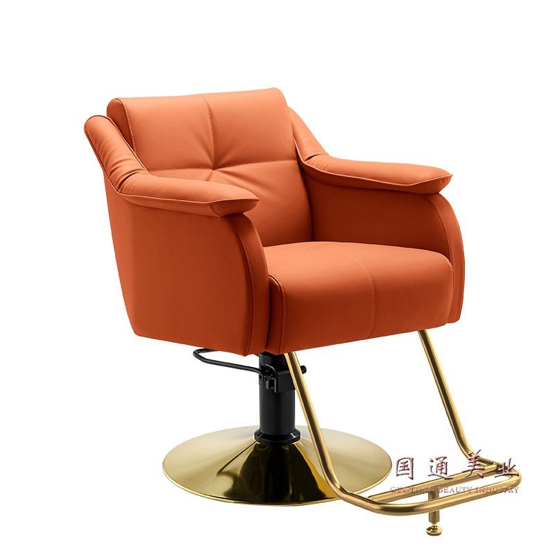 Barber Chair for Sale Hydraulic Salon Barber Chair Golden Hot Selling Barber Chairs Leather Wooden Packing