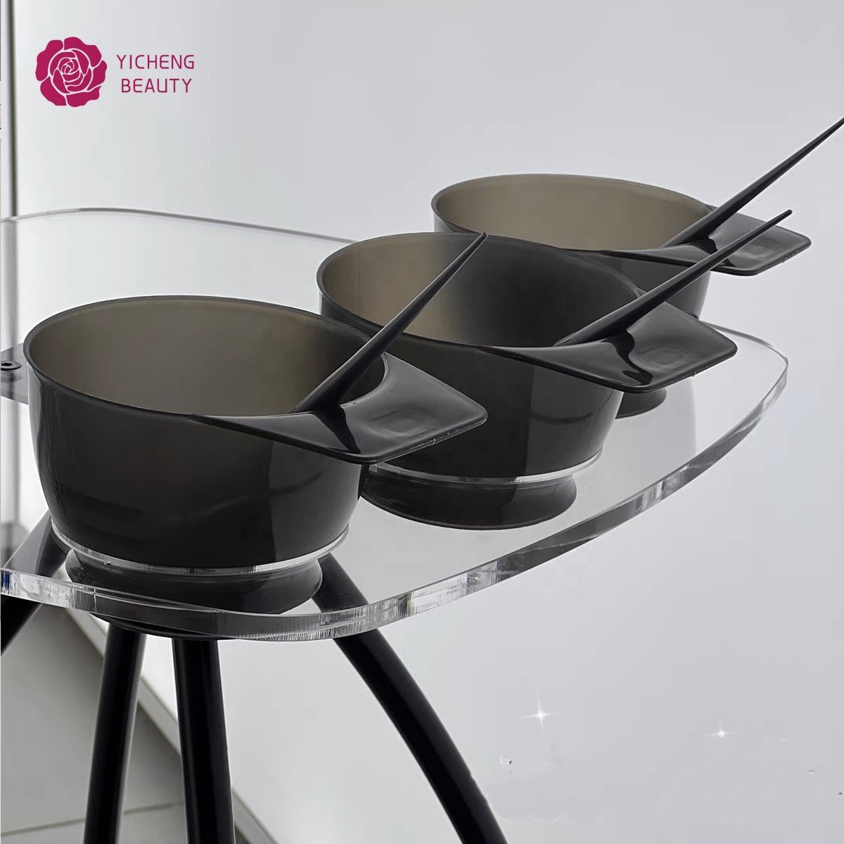 Yicheng Beauty Acrylic plastic trolley cart salon rolling trolley cart hair salon trolley cart beauty salon High quality