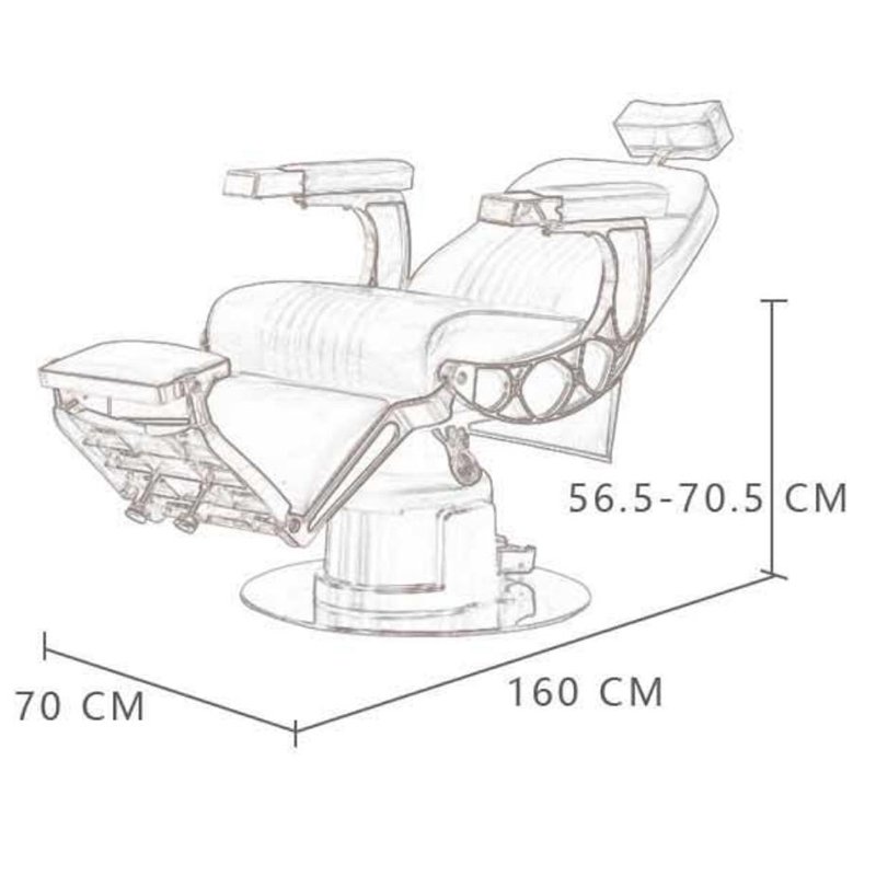 Innovative Electric Folding Barber Chair with Reclining Feature, Portable Hydraulic Design for Beauty and Salon Use