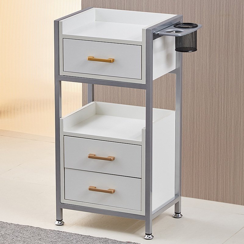 Salon Station Beautician Assistant Trolley Esthetician Cart With Wheels For Hairdressing Barbershop