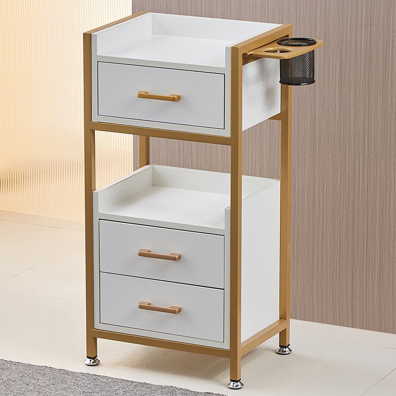 Salon Station Beautician Assistant Trolley Esthetician Cart With Wheels For Hairdressing Barbershop