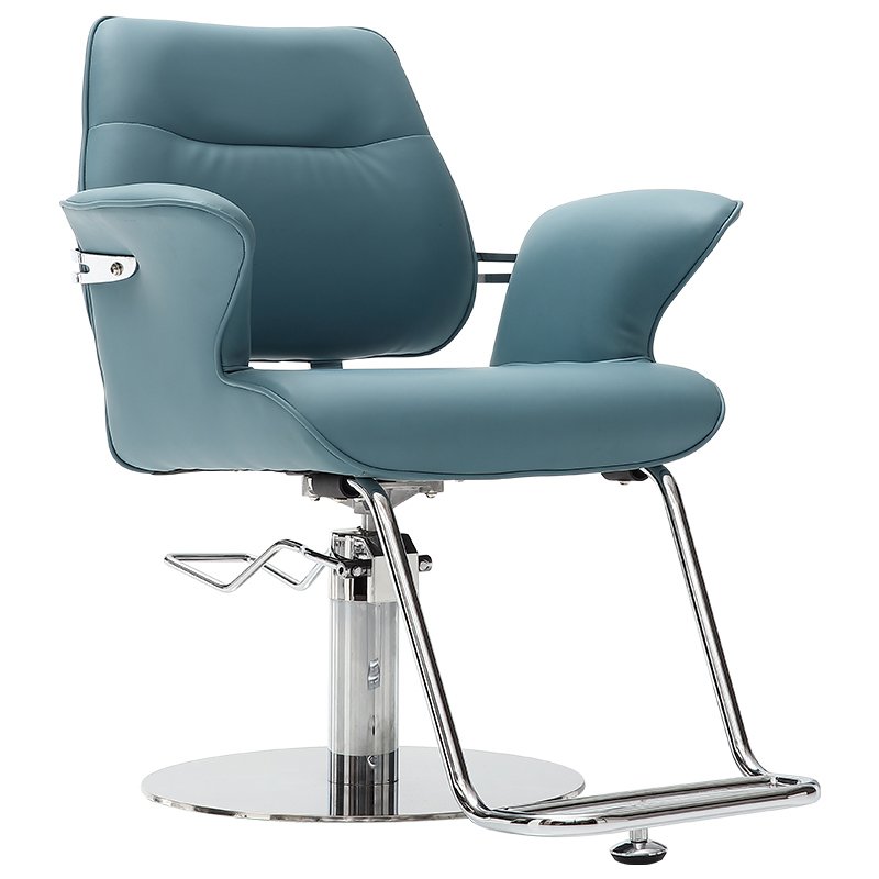 Electroplating retro barber chair hydraulic oil pump can be customized leather shop equipment