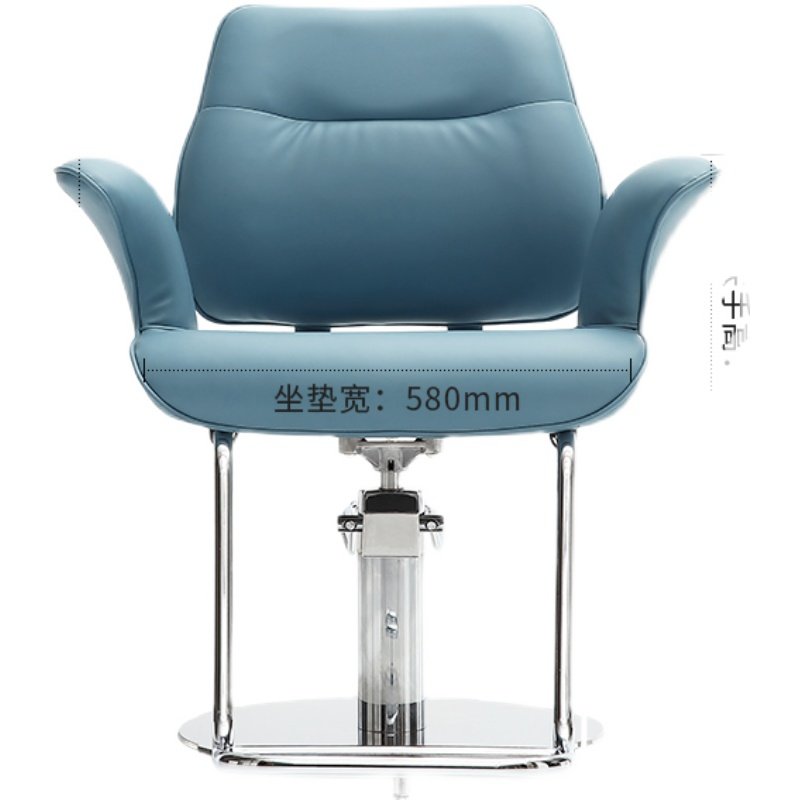Electroplating retro barber chair hydraulic oil pump can be customized leather shop equipment