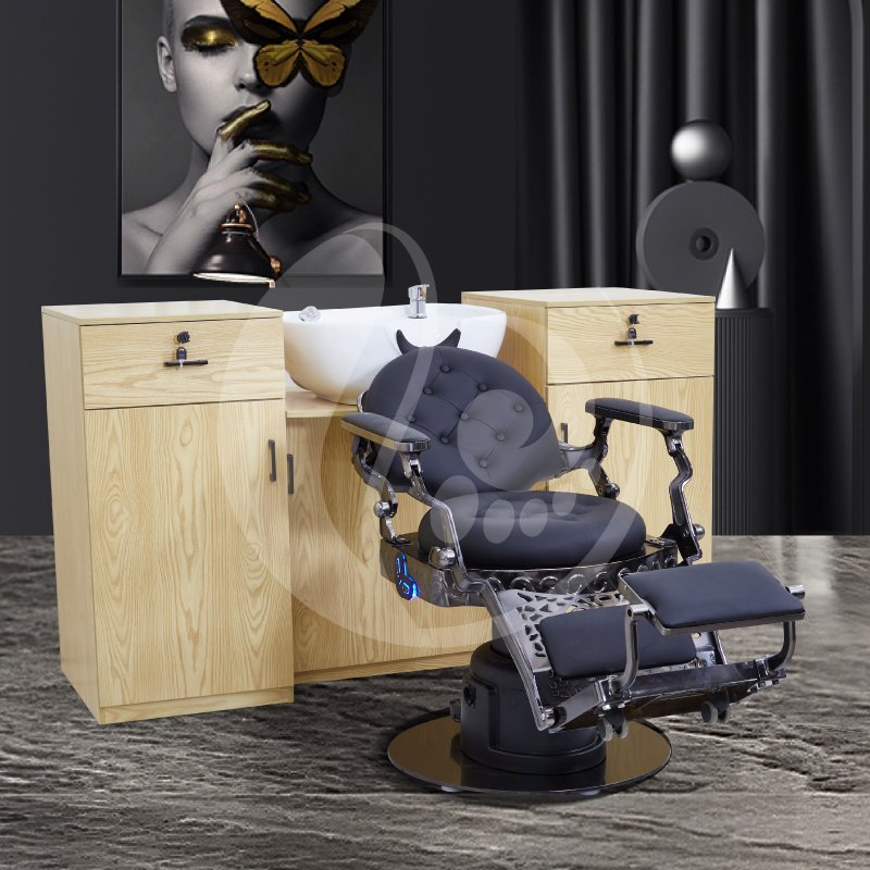 Hair salon furniture heavy duty electric salon barber chair vintage hydraulic reclinable hairdressing chair for barbershop