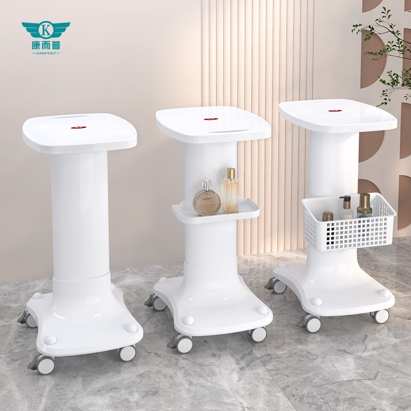 Hot Sale Desktop Beauty Salon Specialized Furniture Salon Trolley Stand Double Layer Wire Winding Design Beauty Equipment Cart