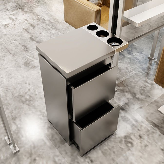Salon Metal Frame Salon Furniture Barber Shop Cabinet Modern Gold Salon Tool Trolley Hairdresser quality tool cabinet