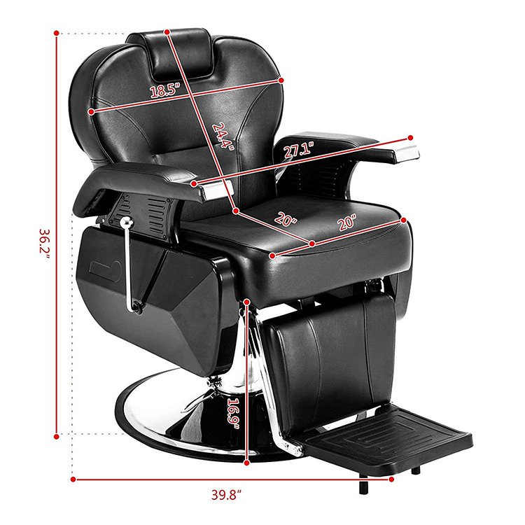 Hot sale antique heavy duty hydraulic salon chair man vintage barber chair
