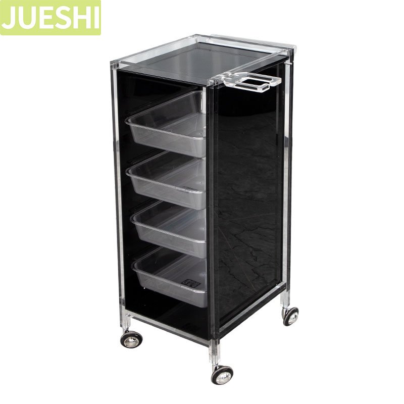 JUESHI Salon Equipment Cabinet With Tools Beauty Salon Special Tool Cabinet With Drawer Wooden Cabinet For Storing Beauty Tools