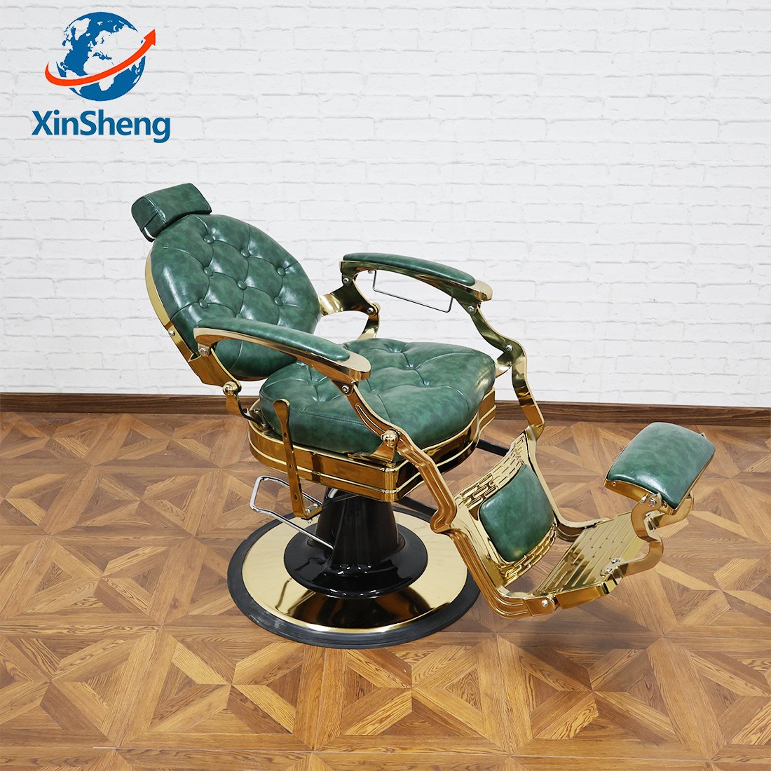 Hochey Luxury Comfortable Synthetic Leather Black Barber Chair from Factory for Hair/Beauty/Nail Salons