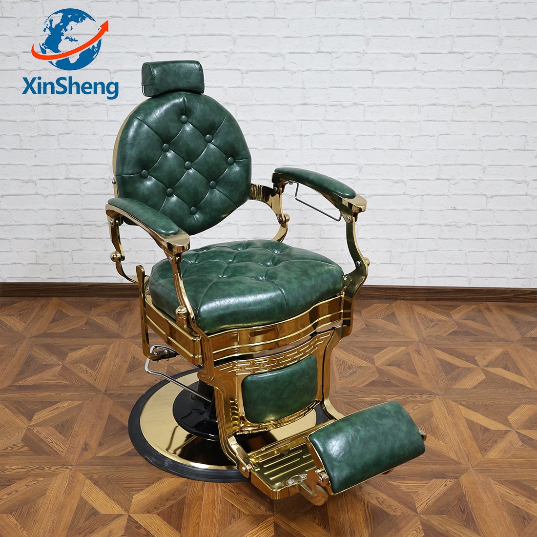 Hochey Luxury Comfortable Synthetic Leather Black Barber Chair from Factory for Hair/Beauty/Nail Salons