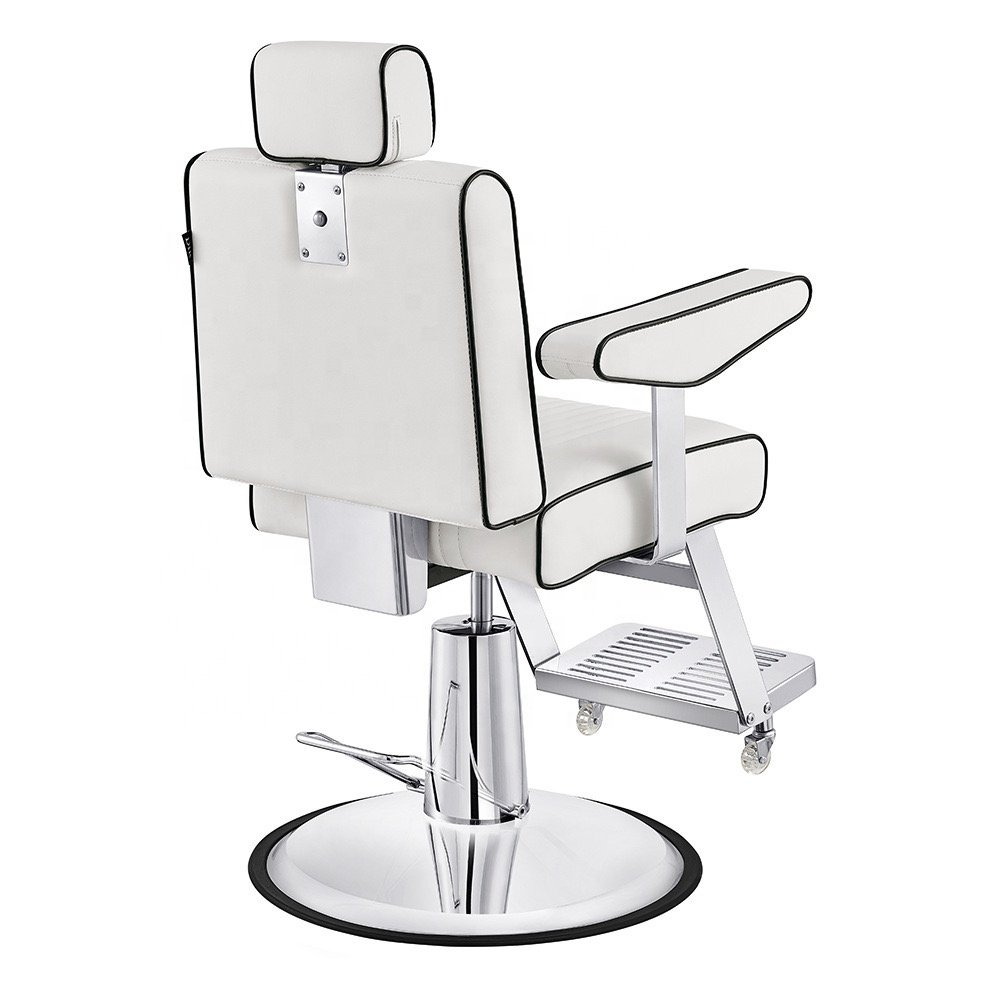 wholesale high-quality hydraulic pump salon blue gold synthetic leather small barber shop chair for men