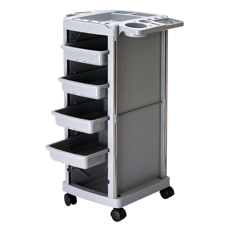 4 Drawers Hair Salon Beauty Spa Hairdresser Storage Cart Trolley Rolling Multi-function Barber Shop Tool Trolley Cart.