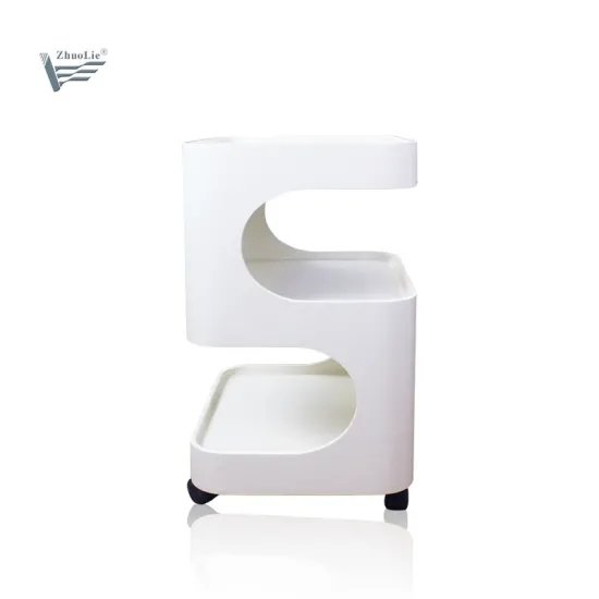 Beauty Salon Furniture Barber Trolly Beauty Salon Solid Wood Laptop Cart with 3 Layers for Wholesale
