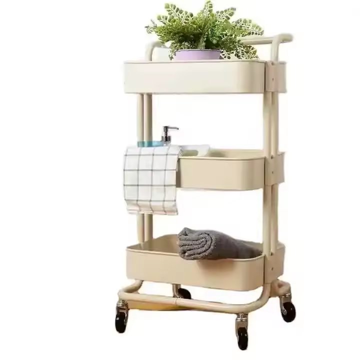 Hot selling high-quality multifunctional three-layer beauty salon hair salon bathroom trolley