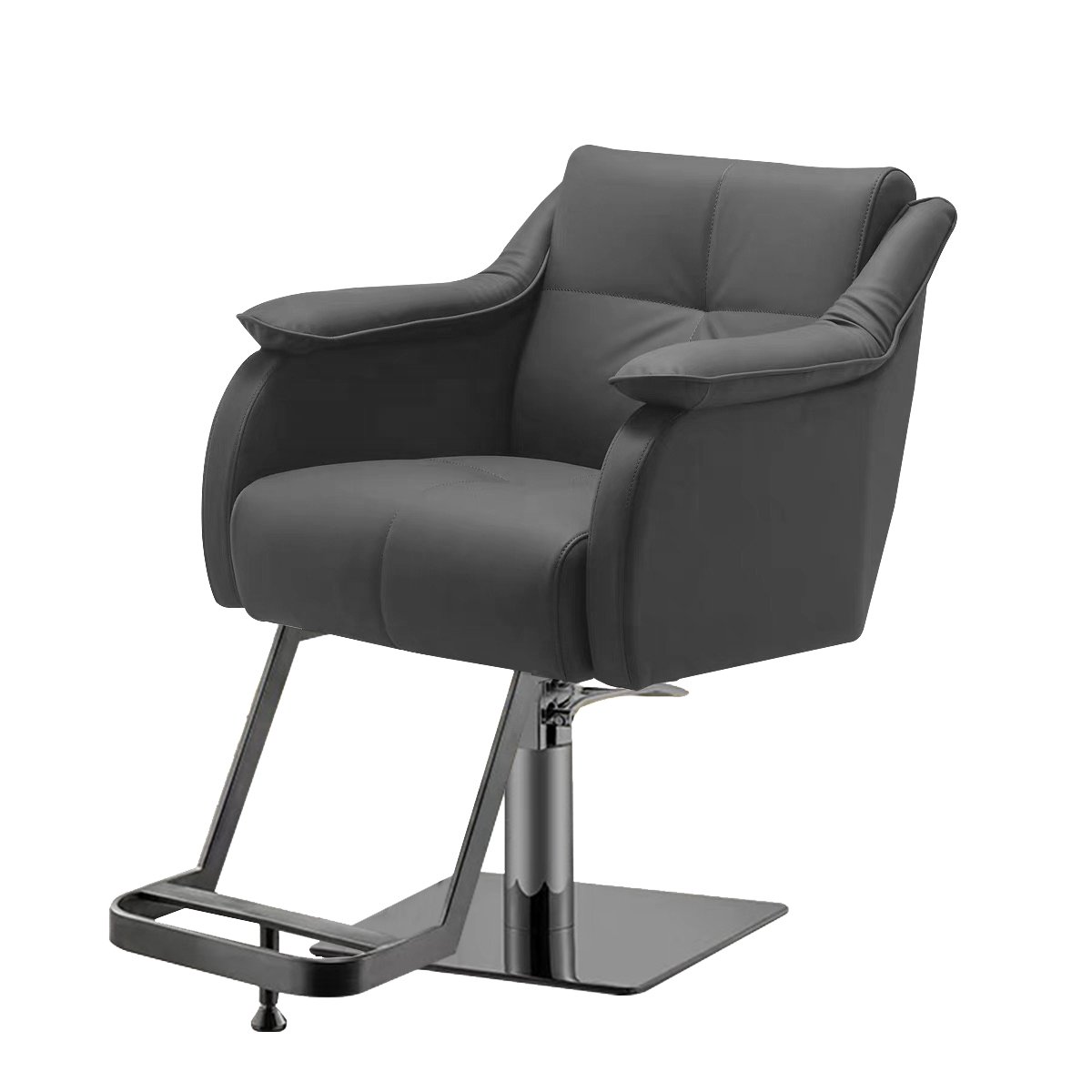 HG Barber Chair Dimensions Cheap Wholesale Beauty Salon Hydraulic Red Leather Duty OEM Hair Heavy Packing Furniture Pump Color