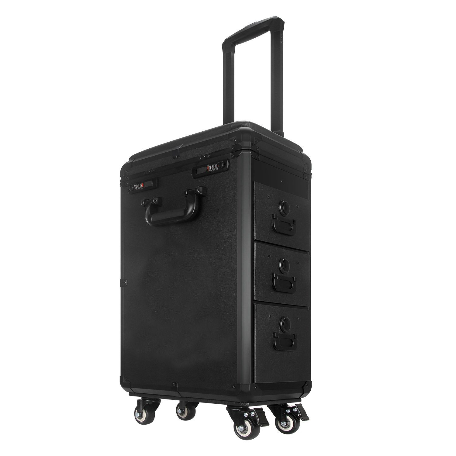 Kissure High-Capacity Draw-Bar Box tattoo table Arm Bracket Portable Suitcase Tattoo Trolley Bag Storage Case