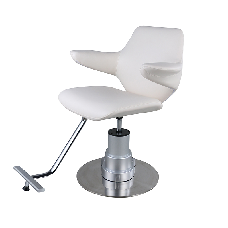 Simple Electric Barber Chair for Men Hairdressing Swivel Chair with Wireless Motor Height Adjustable Salon Furniture for Stylist