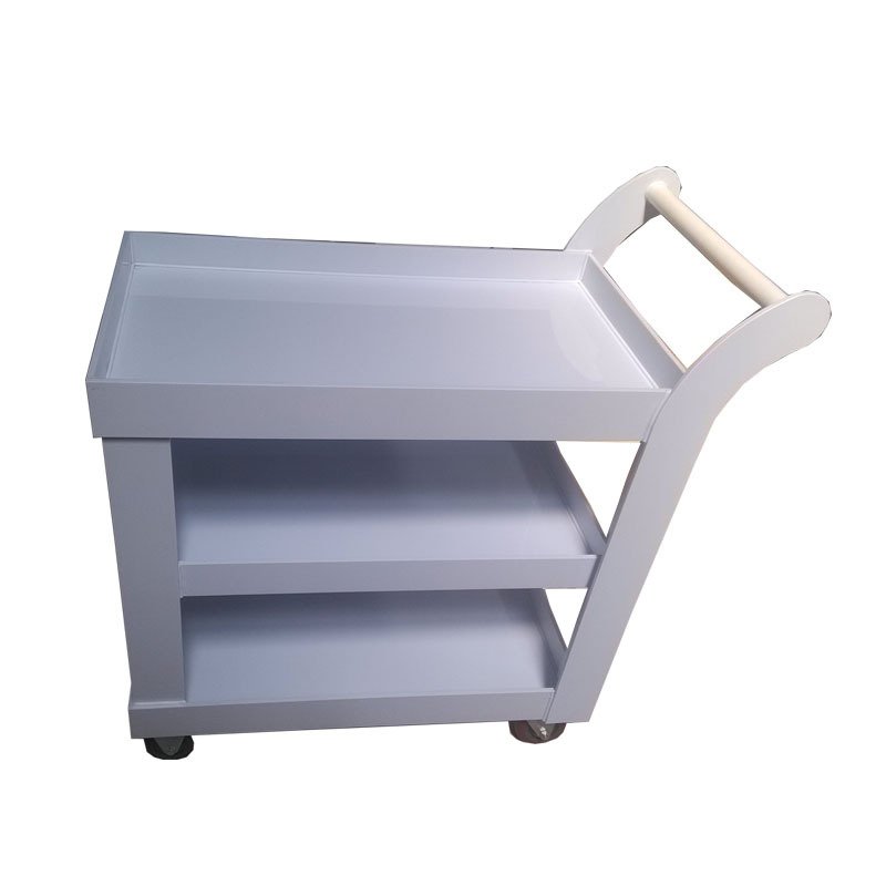 Mobile plastic laboratory three-layer surgical instruments beauty salon trolley multi-functional trolley laboratory cart