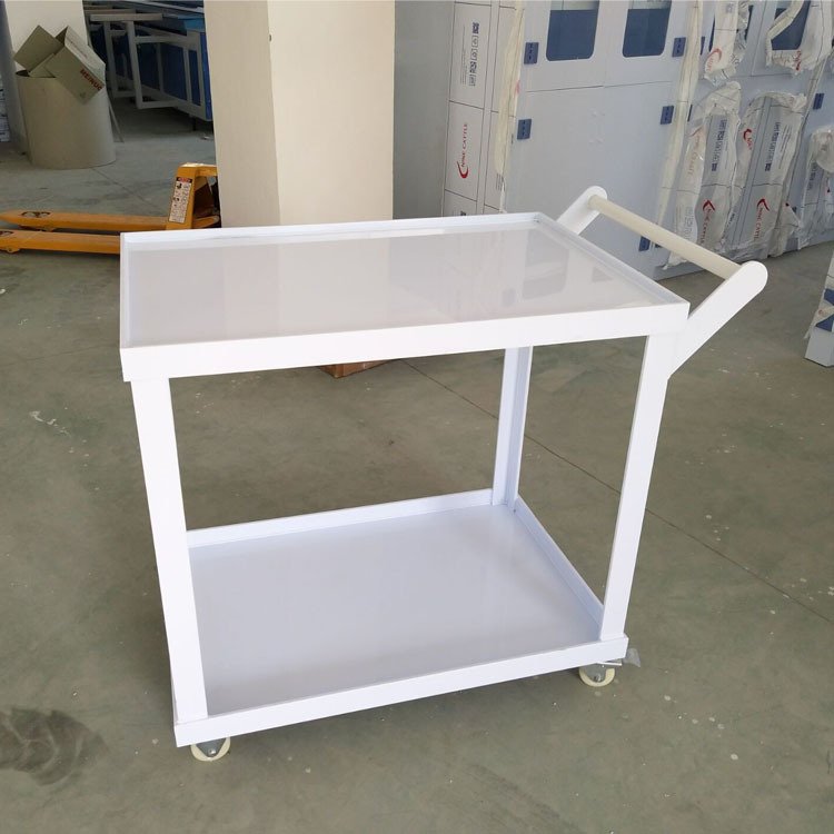 Mobile plastic laboratory three-layer surgical instruments beauty salon trolley multi-functional trolley laboratory cart