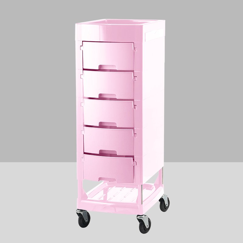 Black Hair Barber Trolley Salon Tray Rolling Storage Cart Stylist Spa Salon Trolley Bairdressing Tool Cart
