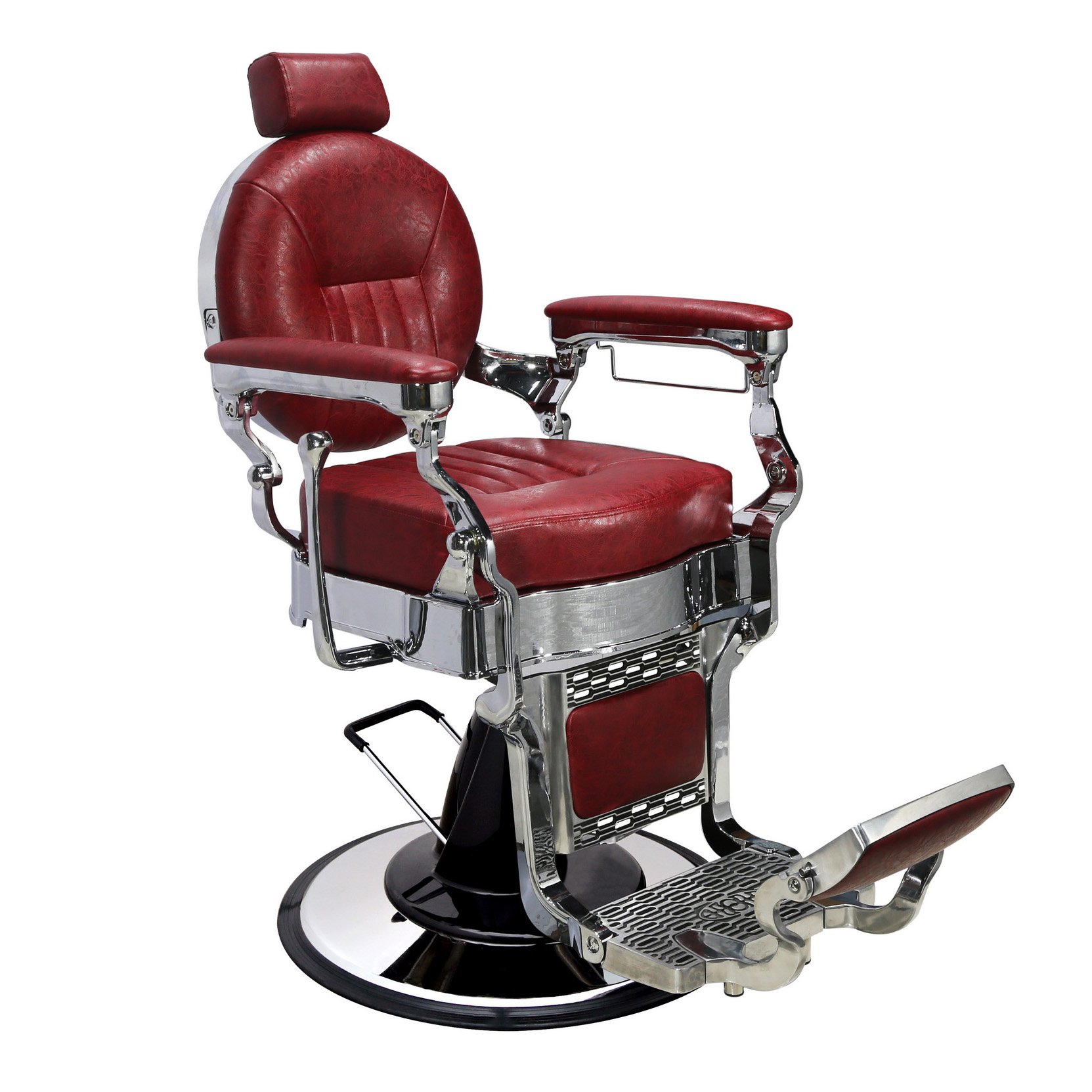 Leisure Style Hydraulic Hairdressing Chairs 360 Degree Rotary Lift Down Men Stylish Barber Chairs