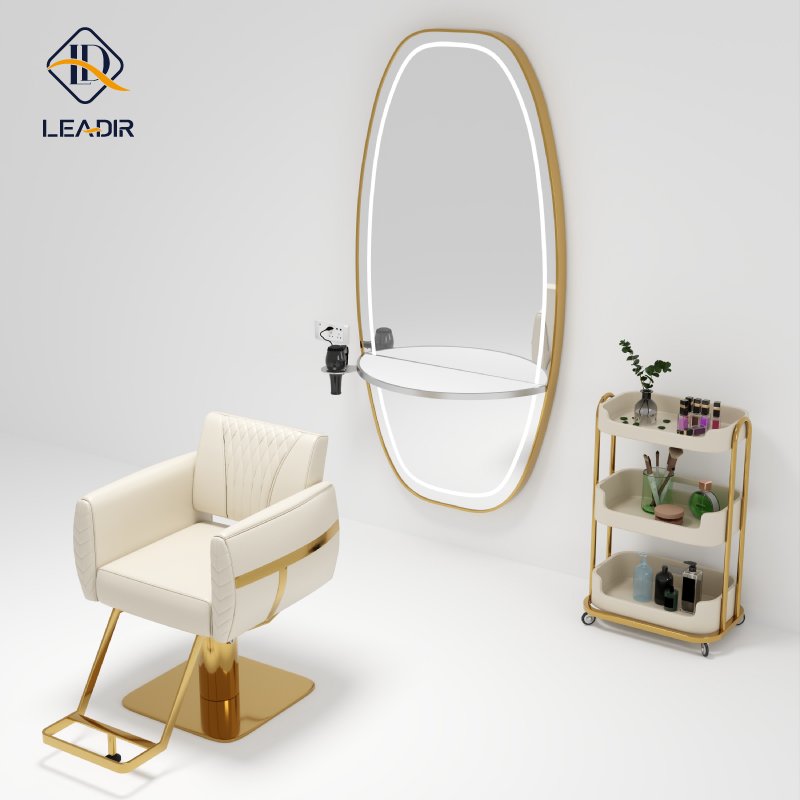 Leadir Modern High quality salon chairs styling chair hair salon antique covers hairdresser white barber chair