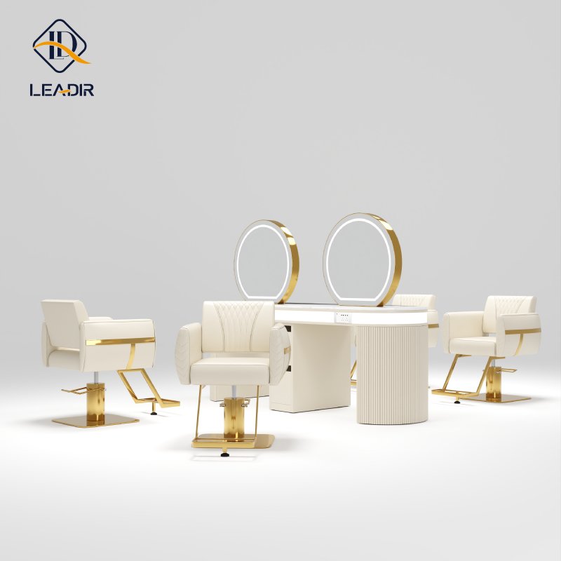 Leadir Modern High quality salon chairs styling chair hair salon antique covers hairdresser white barber chair