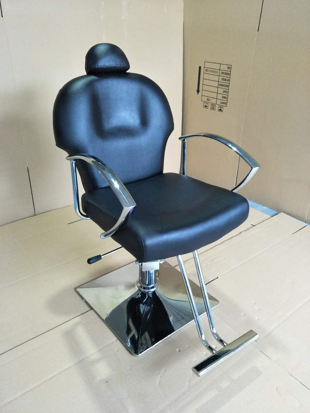 2024 Latest Popular barber chair Black all purpose hair salon chairs for barber shop Comfortable hairdressing chair with