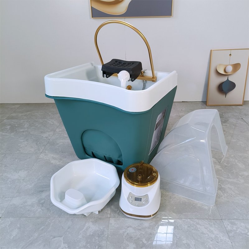 Portable shampoo basin water tank head therapy no plumbing and steamer high quality shampoo bowl
