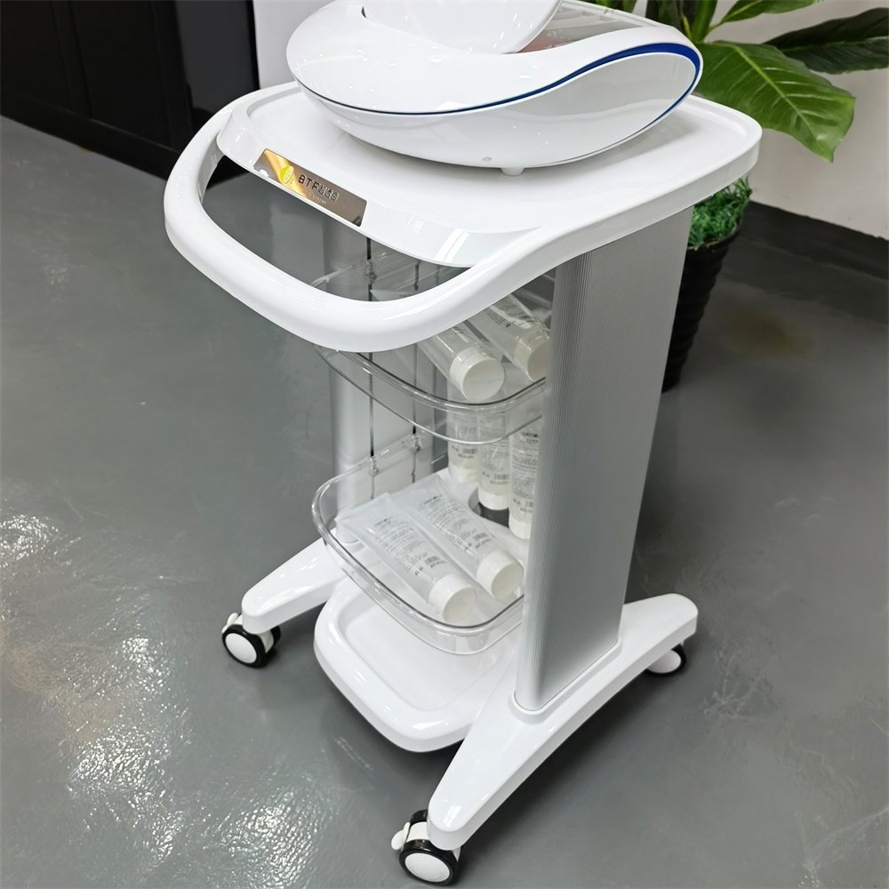 Low Price Rolling Salon Trolley Metal Assembled Cart For RF Cavitation IPL Laser trolly Salon Spa Beauty Machine trolley cart