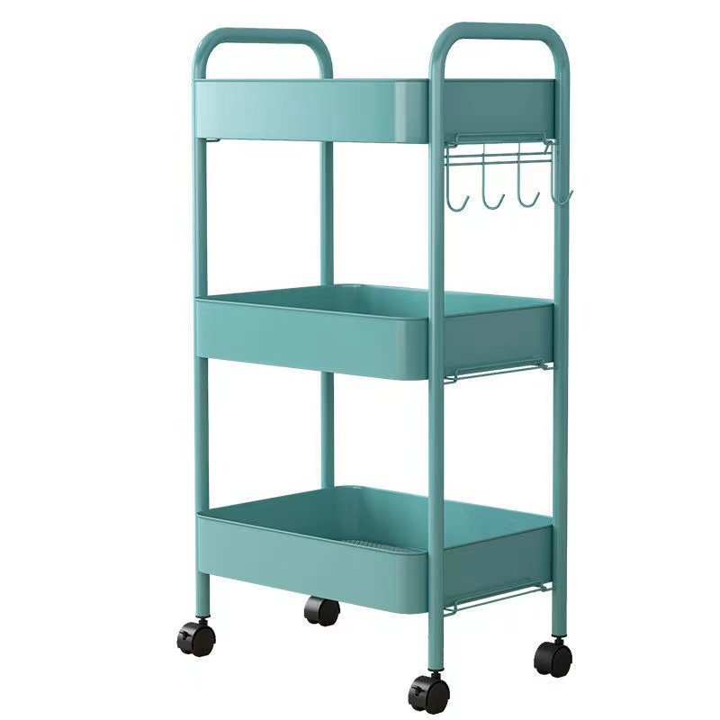 High Quality Stainless Beauty Salon Trolley Spa Cart Three Tier Trolley with Wheels