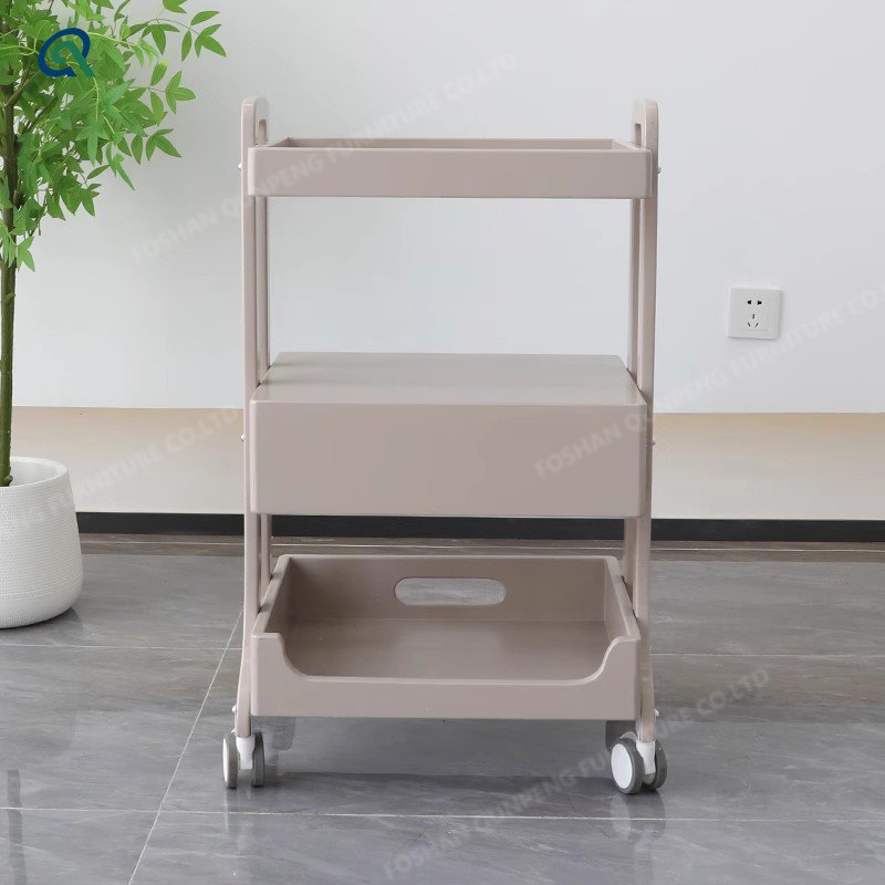 Qunpeng High-grade Beauty Trolley Beauty Salon Special Trolley Multi-functional With Cabinets Nail Embroidery Mobile Shelving