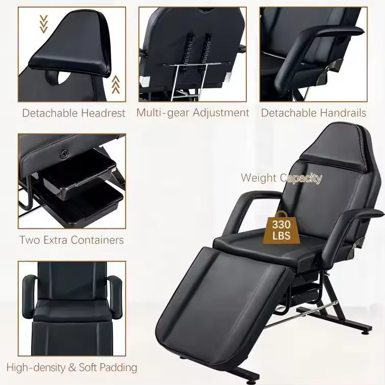Cheap Facial Adjustable Multifunctional Tattoo Furniture Chinese Massage Micro Plastic Surgery Portable chair