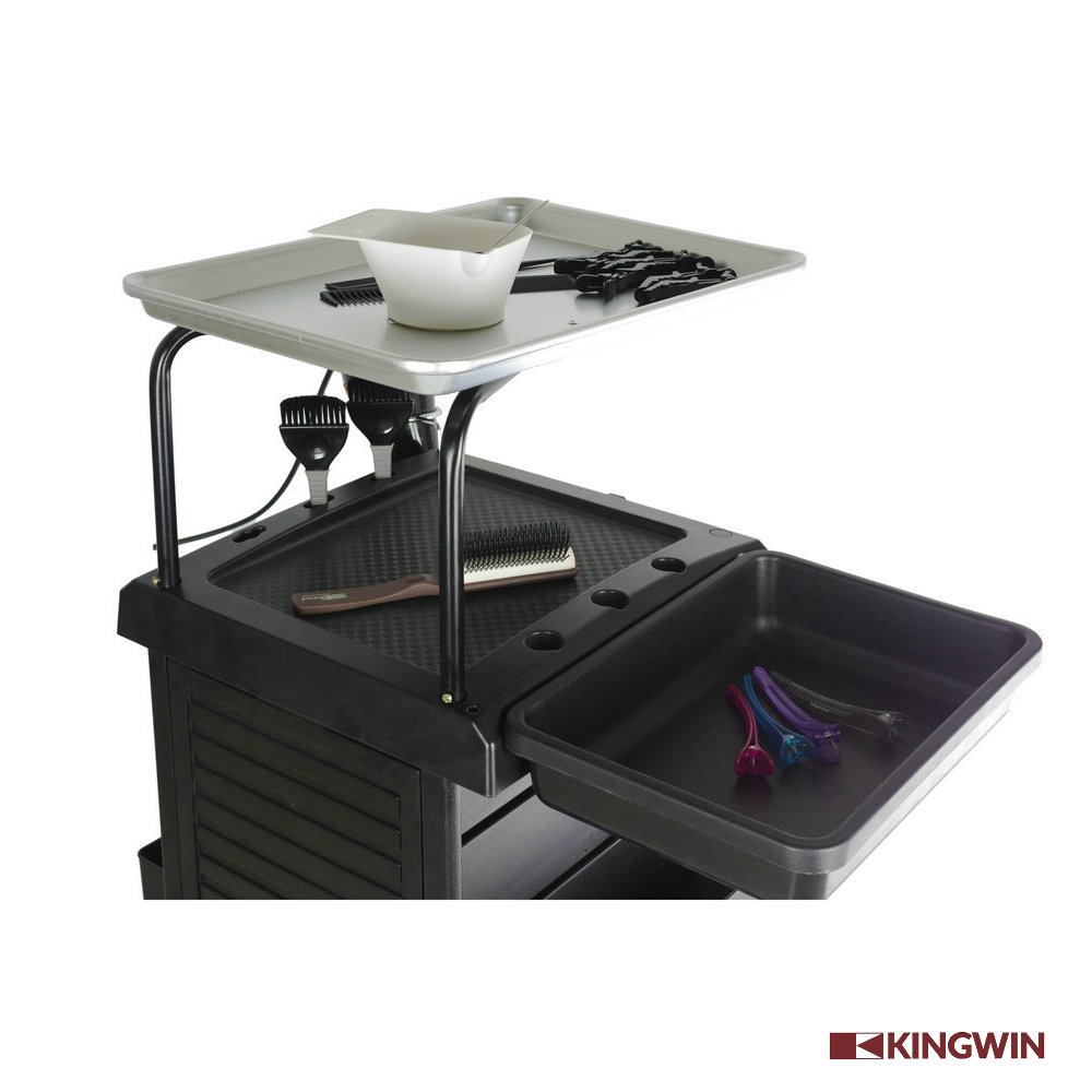 Kingwin black Lockable Beauty Salon Trolley