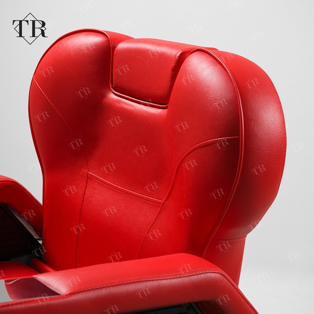 Red Customizable Colors Barber Chair For Men Genuine Leather Chair Barber Men Hairdresser Shaving Hairdressing Styling Chair