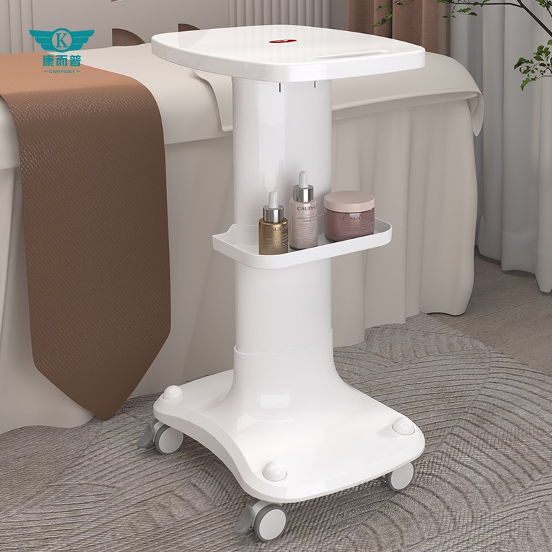 Factory Wholesale New Design Pink/White Heavy Load Stable Stand Moving Cart Easy Place Equipment Beauty Equipment Trolley