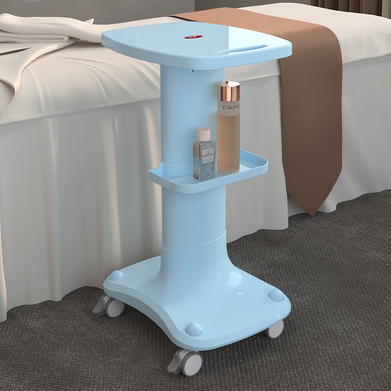 Factory Wholesale New Design Pink/White Heavy Load Stable Stand Moving Cart Easy Place Equipment Beauty Equipment Trolley