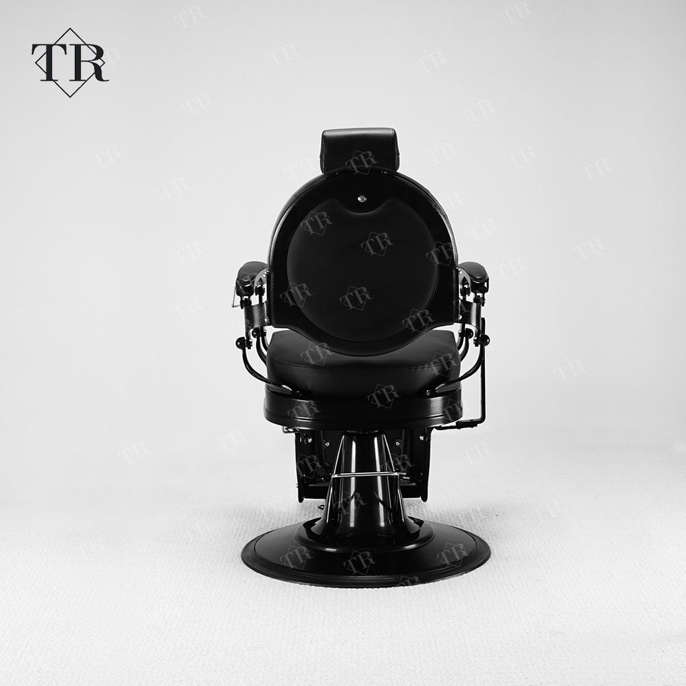 Turri Barbershop Black Vintage Retro Hairdressing Styling Hair Cutting Professional Barber Chair Sillas De Barberia for Men