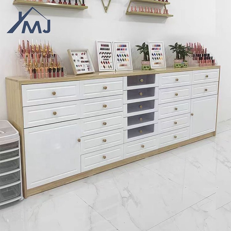 Modern Nail Salon Furniture Displays Beauty Floor Drawer Storage Cabinets