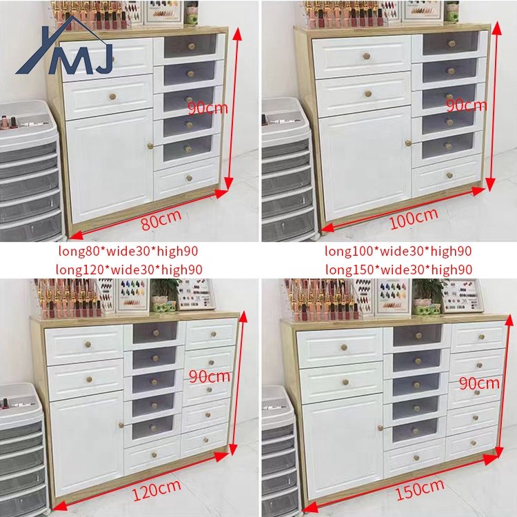 Modern Nail Salon Furniture Displays Beauty Floor Drawer Storage Cabinets