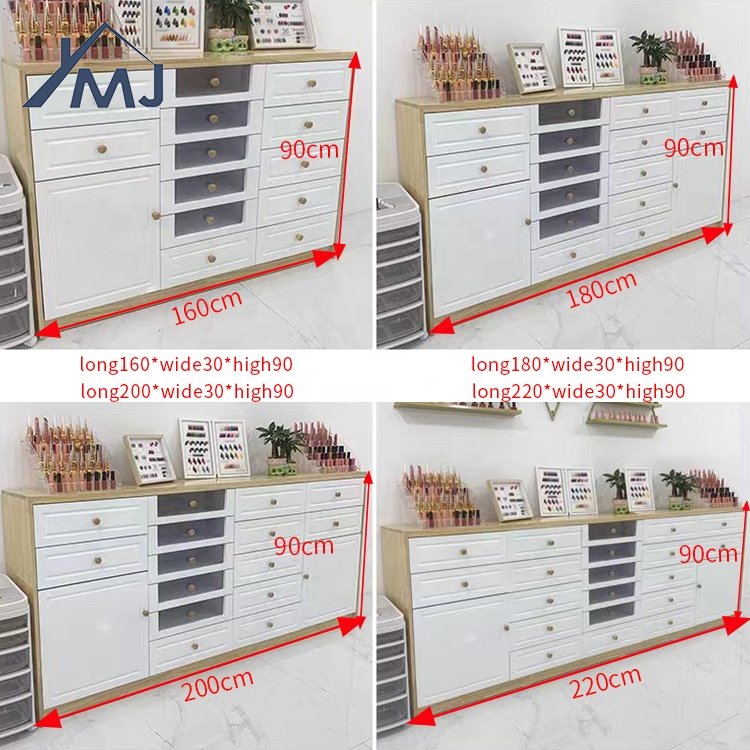 Modern Nail Salon Furniture Displays Beauty Floor Drawer Storage Cabinets