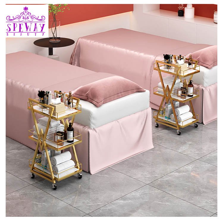 Popular beauty salon cabinet professional furniture wholesale rolling modern hairdressing hair barber trolley cart salon