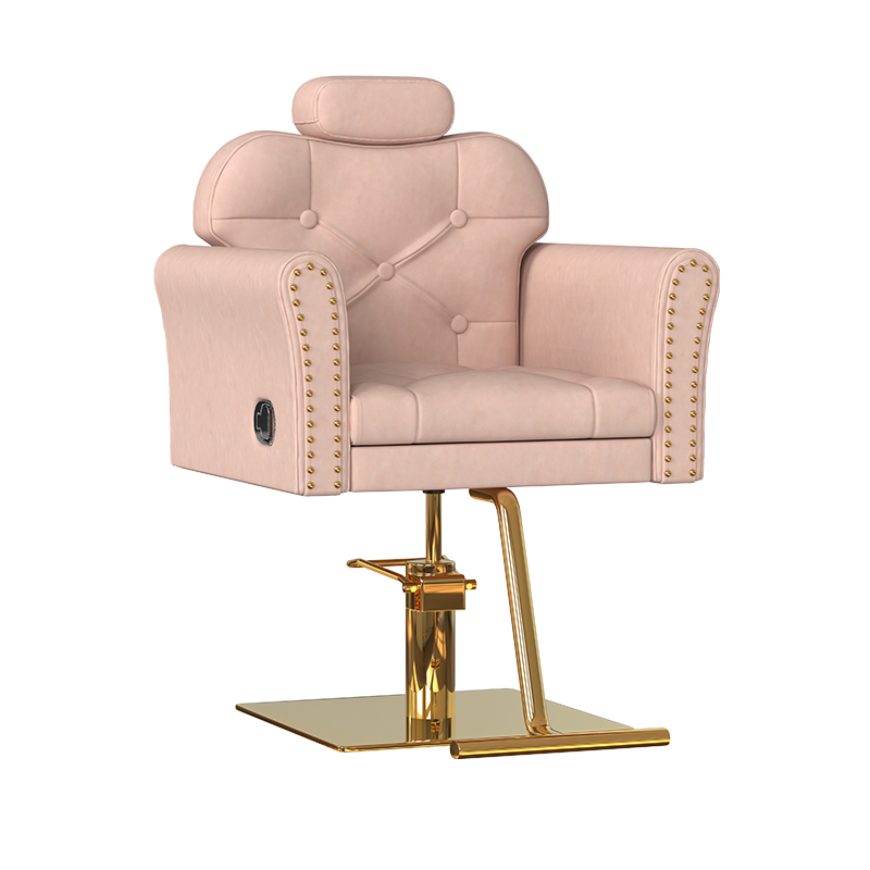 Yoocell beauty salon furniture contemporary styling chair pink makeup chair recline barber chair for hair shop