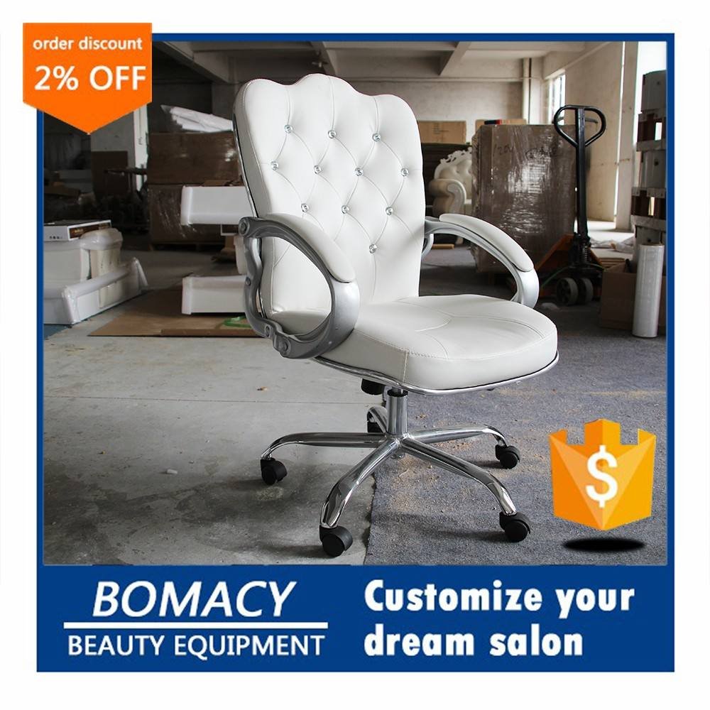 Bomacy high density foam barber chair salon stool beauty rolling work spa cutting portable base thick hair salon stool