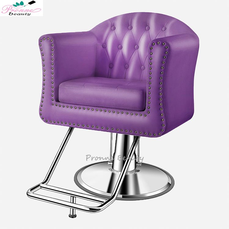 Wholesale luxury metal aluminum base styling barber chair vintage reclining hair cutting chairs price